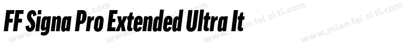 FF Signa Pro Extended Ultra Italic字体转换